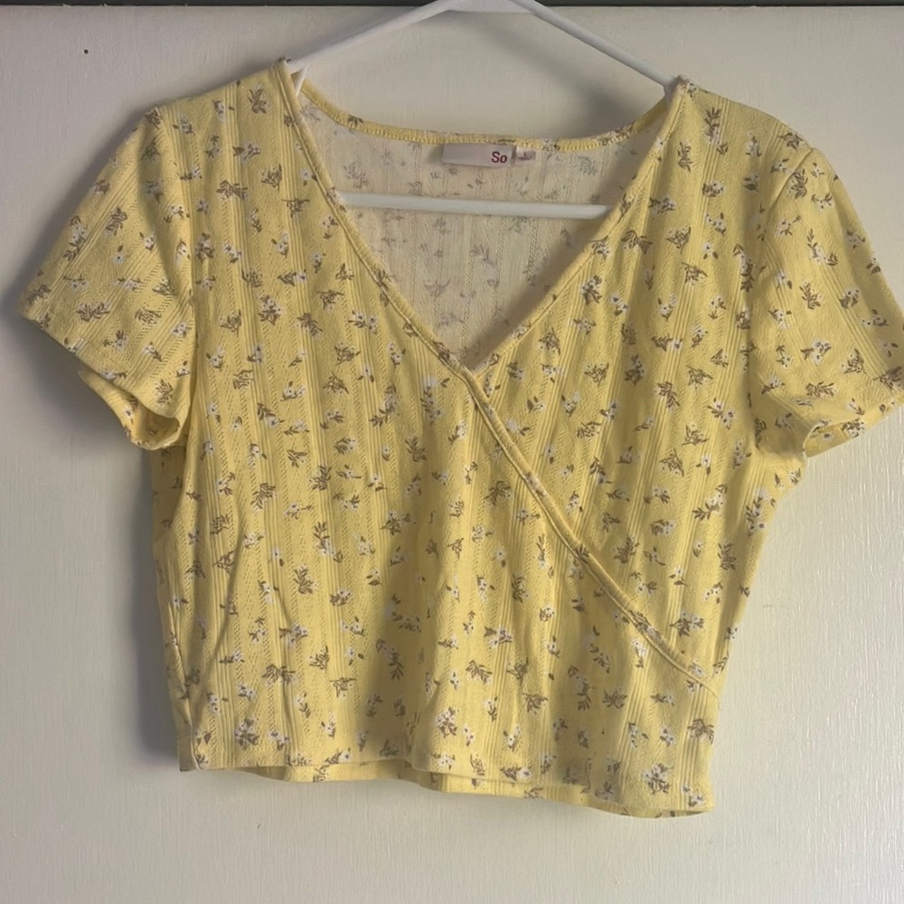 Yellow Floral Top